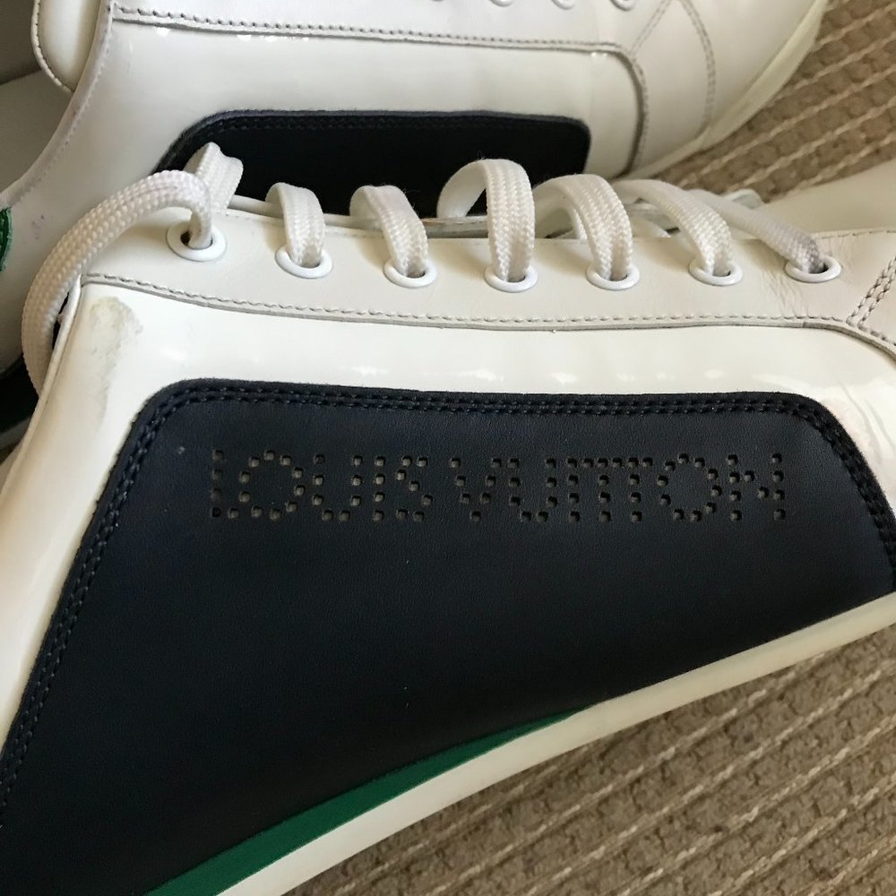 Louis Vuitton Men's 3-Tone Leather Sneakers - Picture 4 of 16
